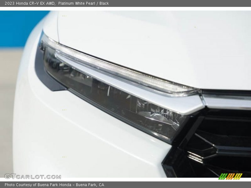 Platinum White Pearl / Black 2023 Honda CR-V EX AWD