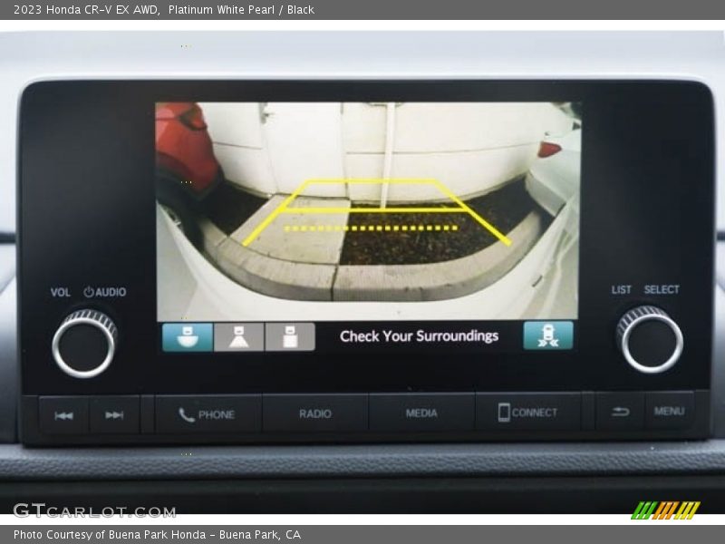 Platinum White Pearl / Black 2023 Honda CR-V EX AWD