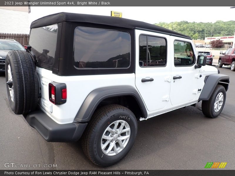 Bright White / Black 2023 Jeep Wrangler Unlimited Sport 4x4