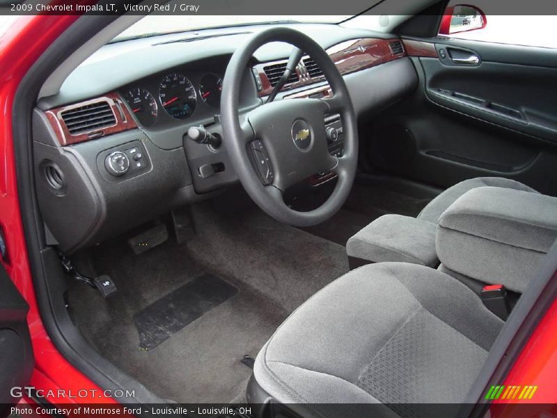 Victory Red / Gray 2009 Chevrolet Impala LT