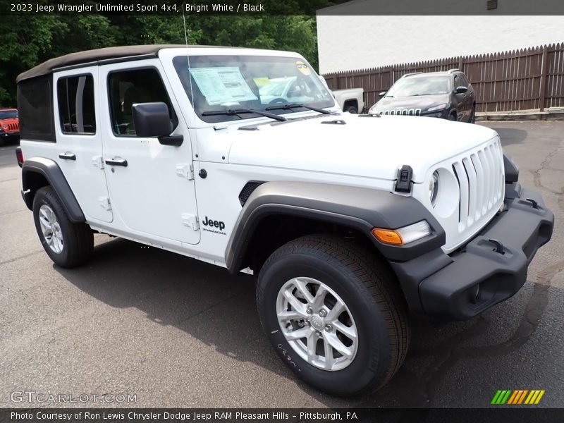 Bright White / Black 2023 Jeep Wrangler Unlimited Sport 4x4