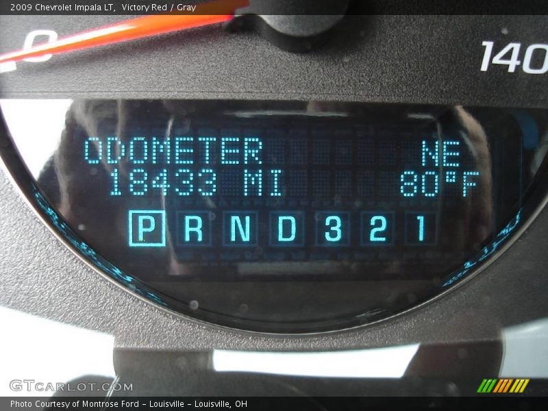 Victory Red / Gray 2009 Chevrolet Impala LT