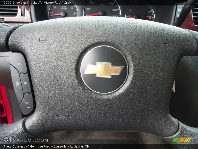 Victory Red / Gray 2009 Chevrolet Impala LT