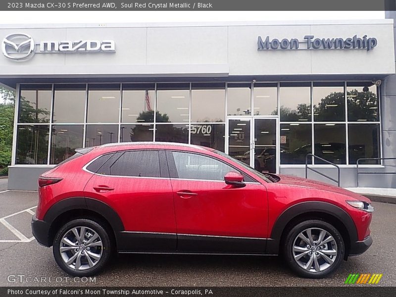 Soul Red Crystal Metallic / Black 2023 Mazda CX-30 S Preferred AWD