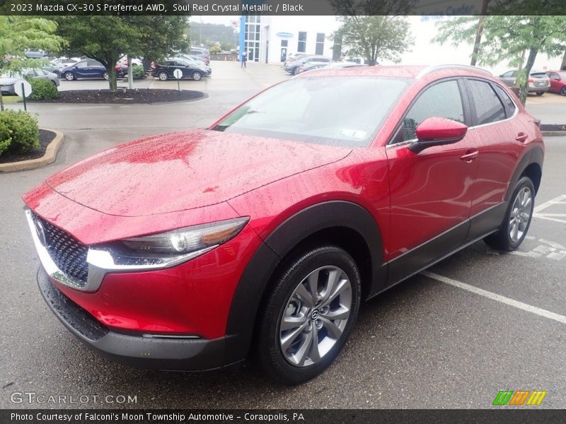 Soul Red Crystal Metallic / Black 2023 Mazda CX-30 S Preferred AWD