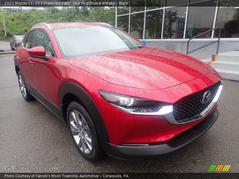 Soul Red Crystal Metallic / Black 2023 Mazda CX-30 S Preferred AWD