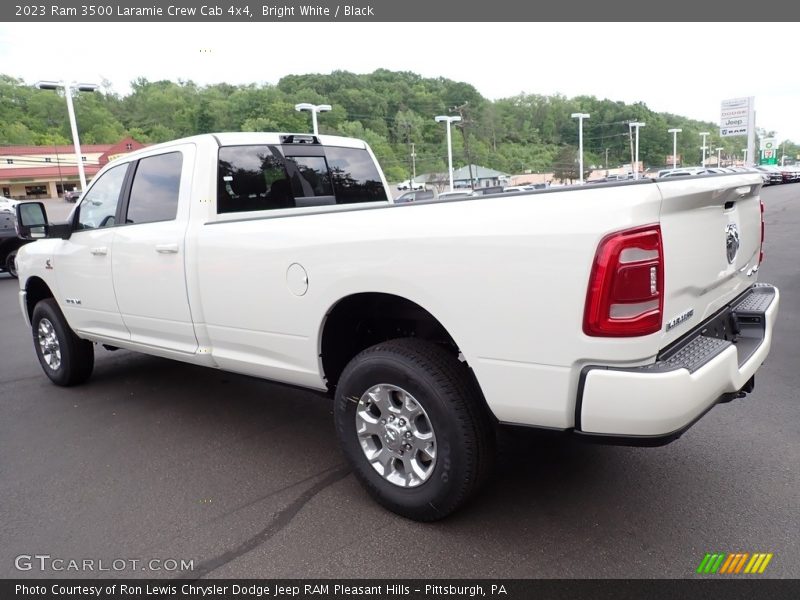 Bright White / Black 2023 Ram 3500 Laramie Crew Cab 4x4