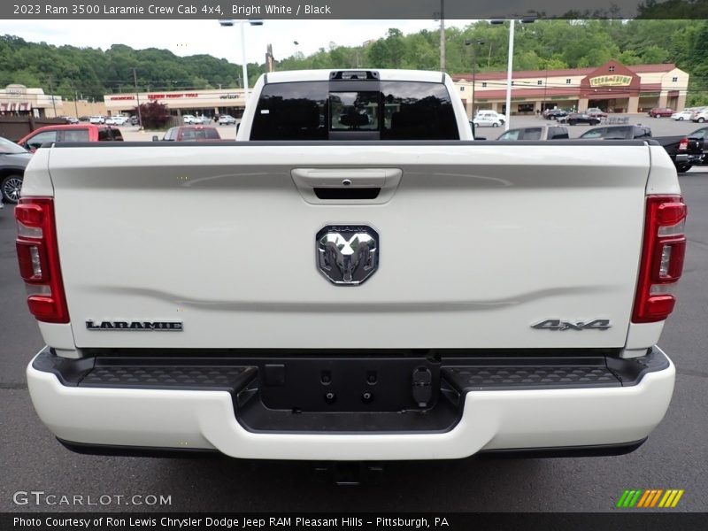 Bright White / Black 2023 Ram 3500 Laramie Crew Cab 4x4