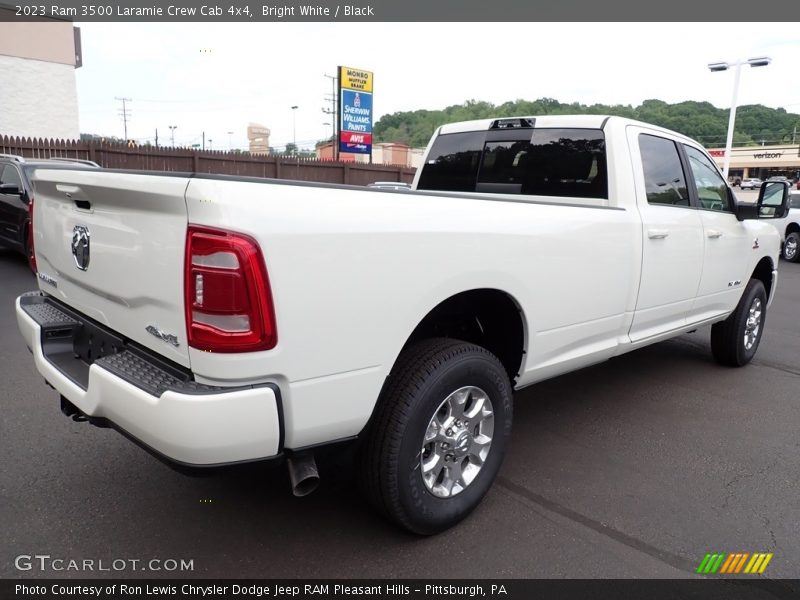 Bright White / Black 2023 Ram 3500 Laramie Crew Cab 4x4