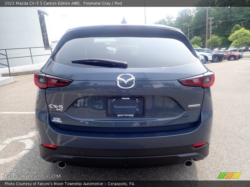 Polymetal Gray / Red 2023 Mazda CX-5 S Carbon Edition AWD