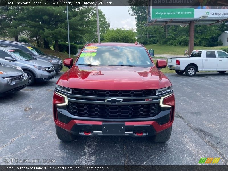 Cherry Red Tintcoat / Jet Black 2021 Chevrolet Tahoe Z71 4WD