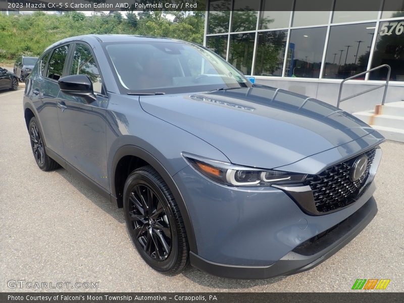 Polymetal Gray / Red 2023 Mazda CX-5 S Carbon Edition AWD