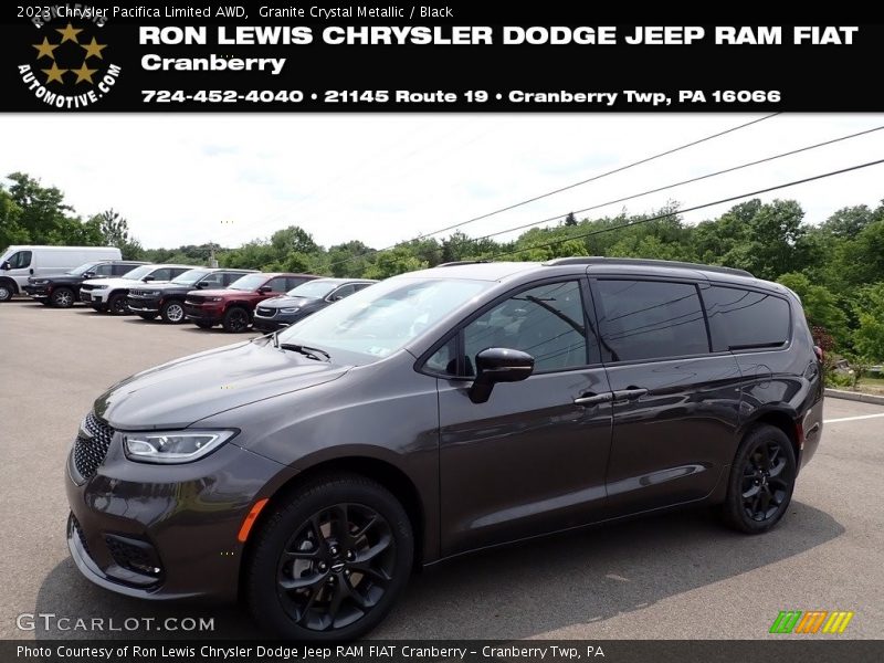 Granite Crystal Metallic / Black 2023 Chrysler Pacifica Limited AWD