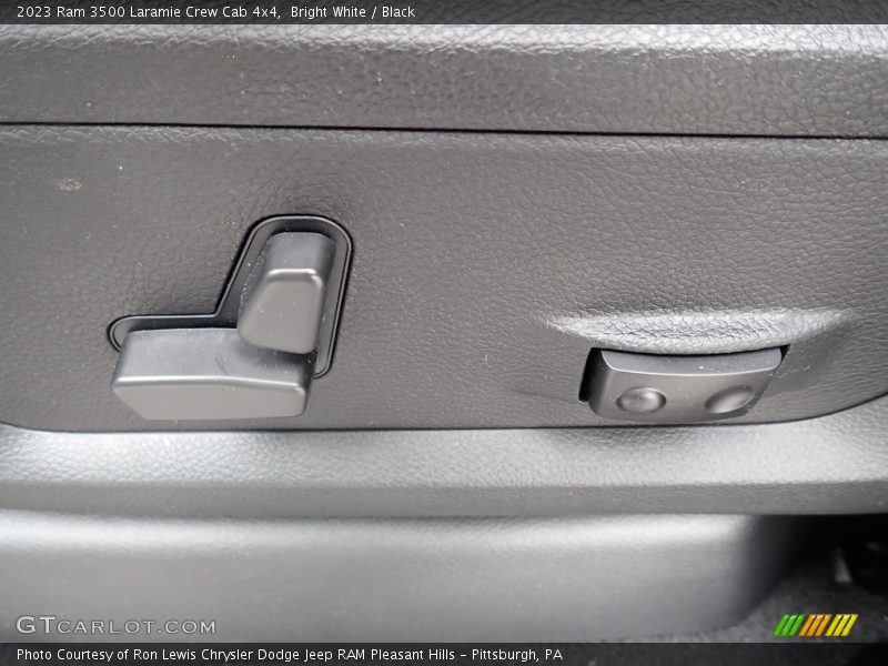 Bright White / Black 2023 Ram 3500 Laramie Crew Cab 4x4