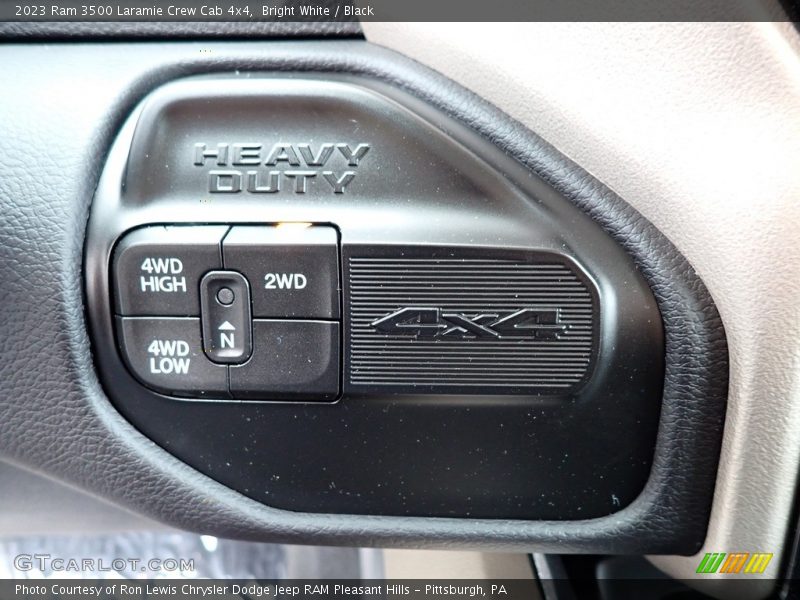Bright White / Black 2023 Ram 3500 Laramie Crew Cab 4x4