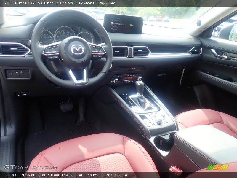 Polymetal Gray / Red 2023 Mazda CX-5 S Carbon Edition AWD