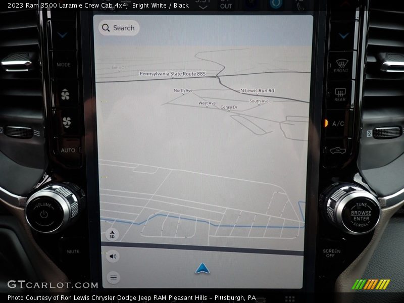 Bright White / Black 2023 Ram 3500 Laramie Crew Cab 4x4
