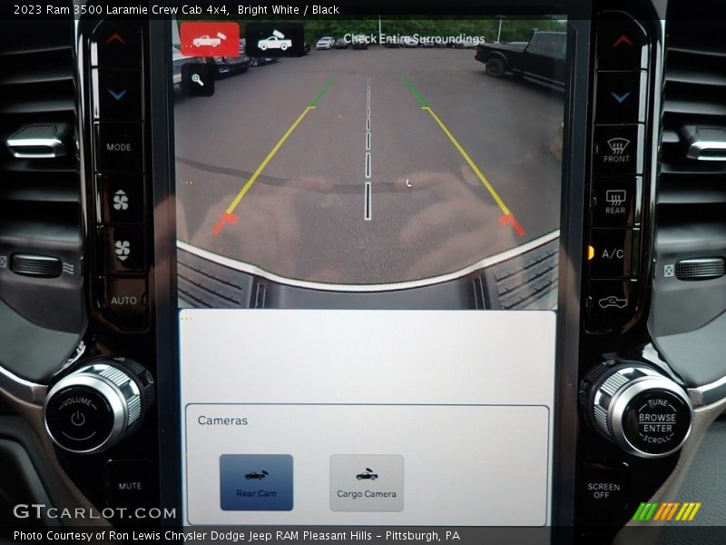 Bright White / Black 2023 Ram 3500 Laramie Crew Cab 4x4
