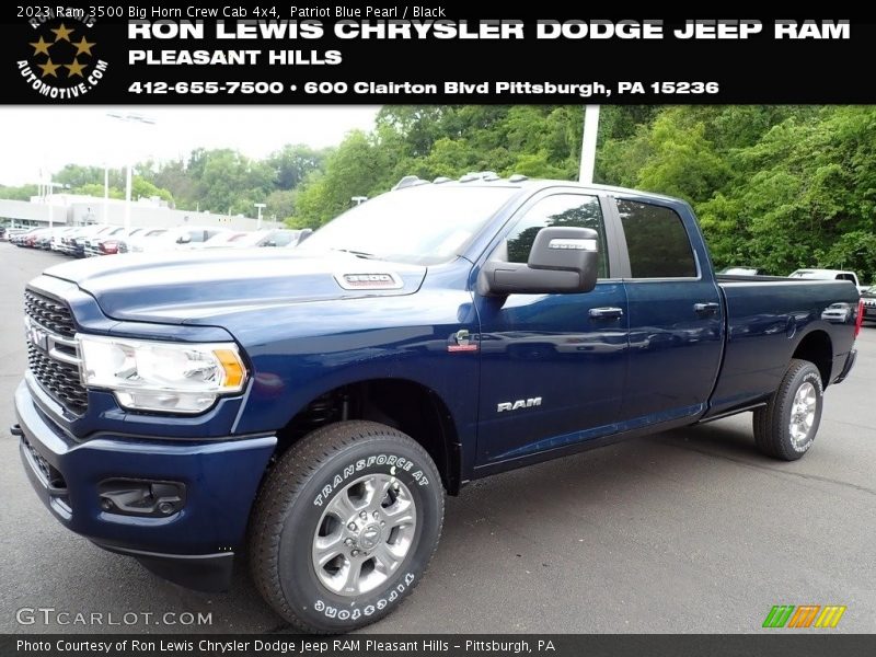 Patriot Blue Pearl / Black 2023 Ram 3500 Big Horn Crew Cab 4x4
