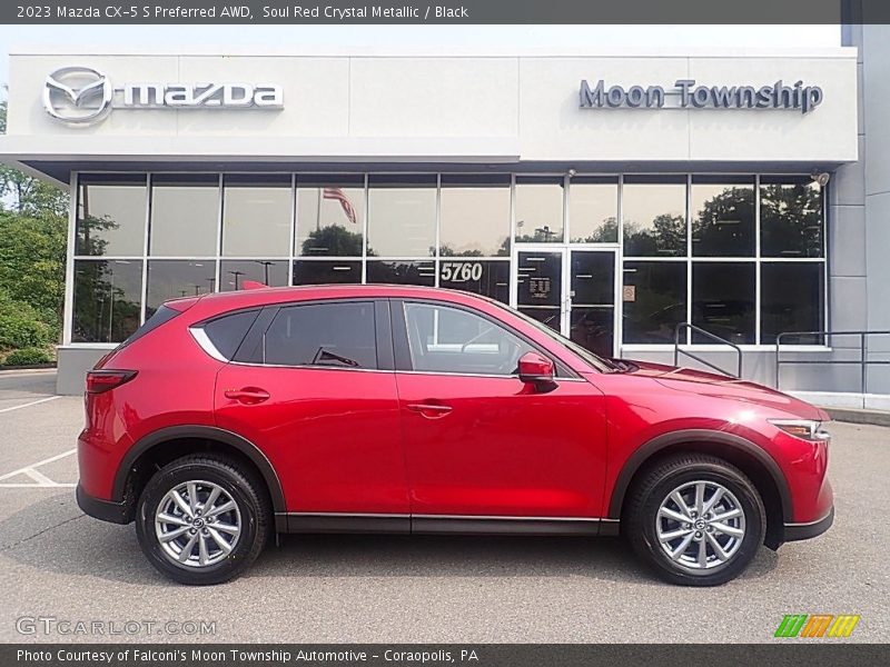 Soul Red Crystal Metallic / Black 2023 Mazda CX-5 S Preferred AWD