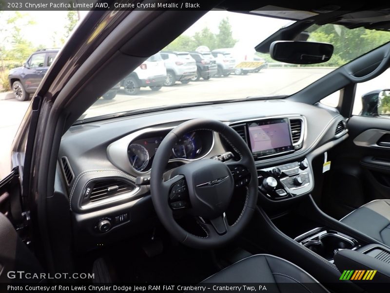 Granite Crystal Metallic / Black 2023 Chrysler Pacifica Limited AWD