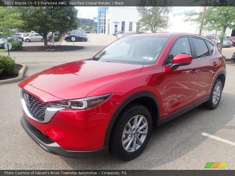 Soul Red Crystal Metallic / Black 2023 Mazda CX-5 S Preferred AWD