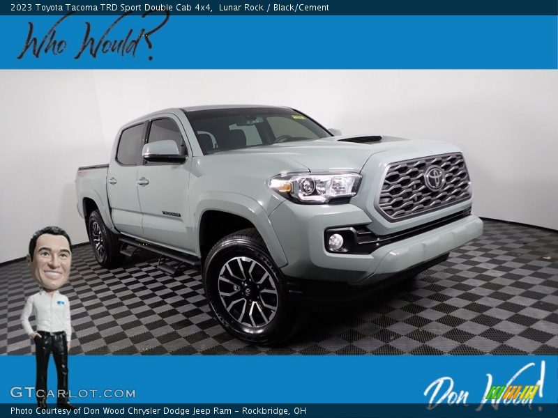 Lunar Rock / Black/Cement 2023 Toyota Tacoma TRD Sport Double Cab 4x4