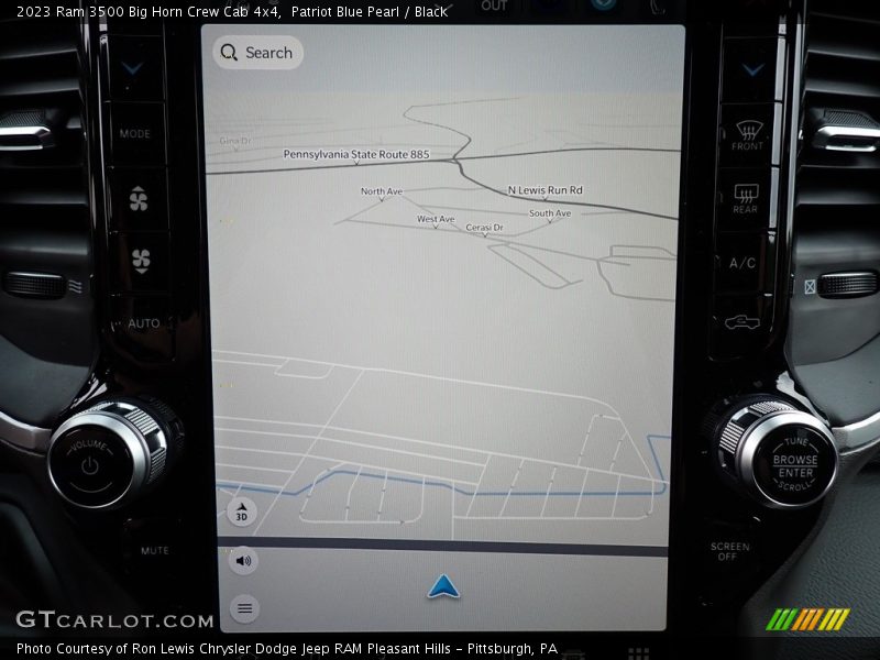 Navigation of 2023 3500 Big Horn Crew Cab 4x4