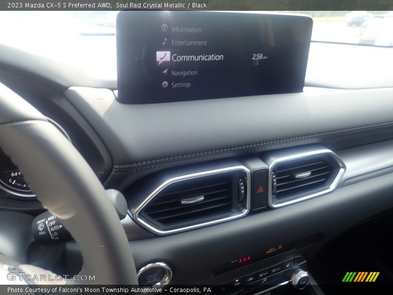 Soul Red Crystal Metallic / Black 2023 Mazda CX-5 S Preferred AWD