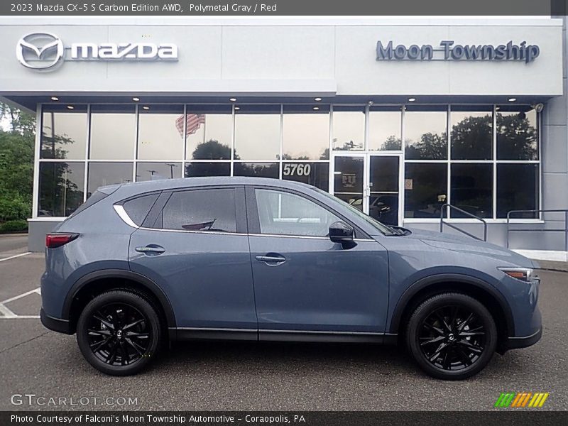 Polymetal Gray / Red 2023 Mazda CX-5 S Carbon Edition AWD