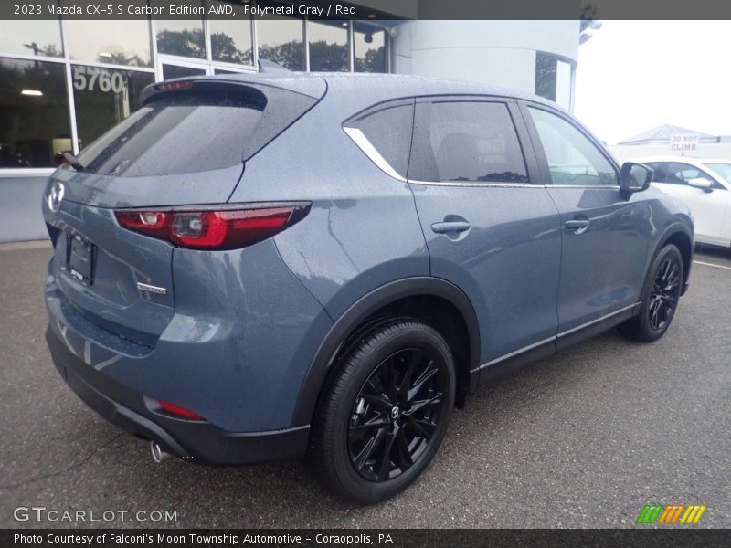 Polymetal Gray / Red 2023 Mazda CX-5 S Carbon Edition AWD