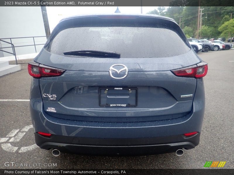 Polymetal Gray / Red 2023 Mazda CX-5 S Carbon Edition AWD