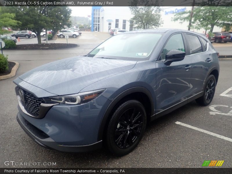 Polymetal Gray / Red 2023 Mazda CX-5 S Carbon Edition AWD