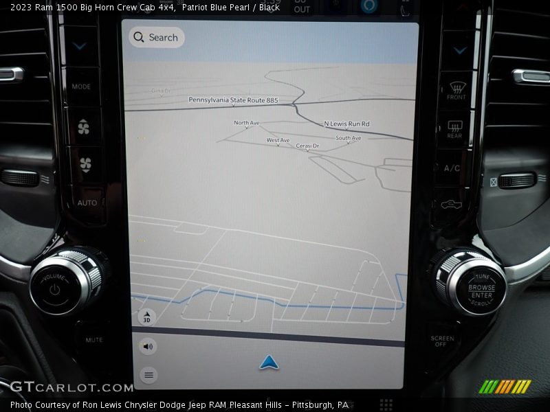 Patriot Blue Pearl / Black 2023 Ram 1500 Big Horn Crew Cab 4x4