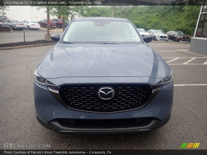 Polymetal Gray / Red 2023 Mazda CX-5 S Carbon Edition AWD