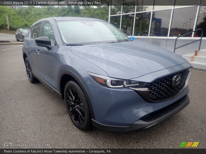 Polymetal Gray / Red 2023 Mazda CX-5 S Carbon Edition AWD