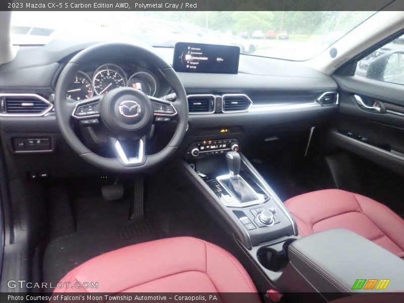 Polymetal Gray / Red 2023 Mazda CX-5 S Carbon Edition AWD