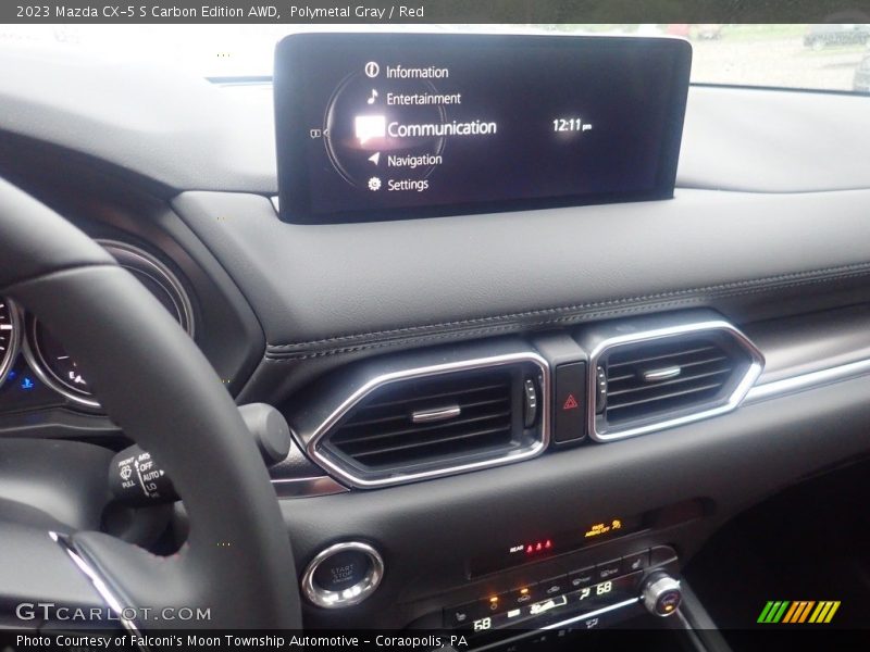 Polymetal Gray / Red 2023 Mazda CX-5 S Carbon Edition AWD