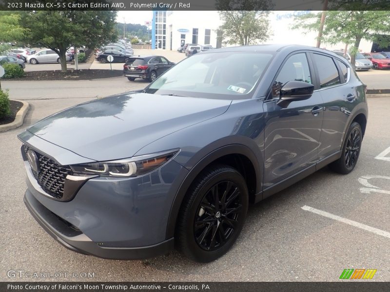 Polymetal Gray / Red 2023 Mazda CX-5 S Carbon Edition AWD