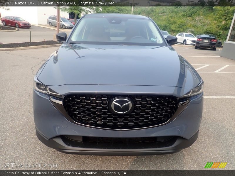 Polymetal Gray / Red 2023 Mazda CX-5 S Carbon Edition AWD