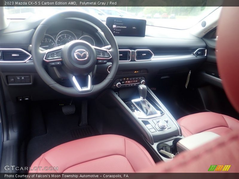 Polymetal Gray / Red 2023 Mazda CX-5 S Carbon Edition AWD