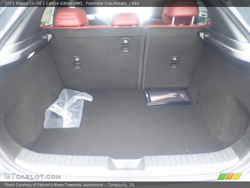 Polymetal Gray Metallic / Red 2023 Mazda CX-30 S Carbon Edition AWD