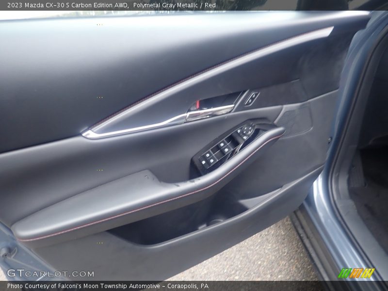 Polymetal Gray Metallic / Red 2023 Mazda CX-30 S Carbon Edition AWD