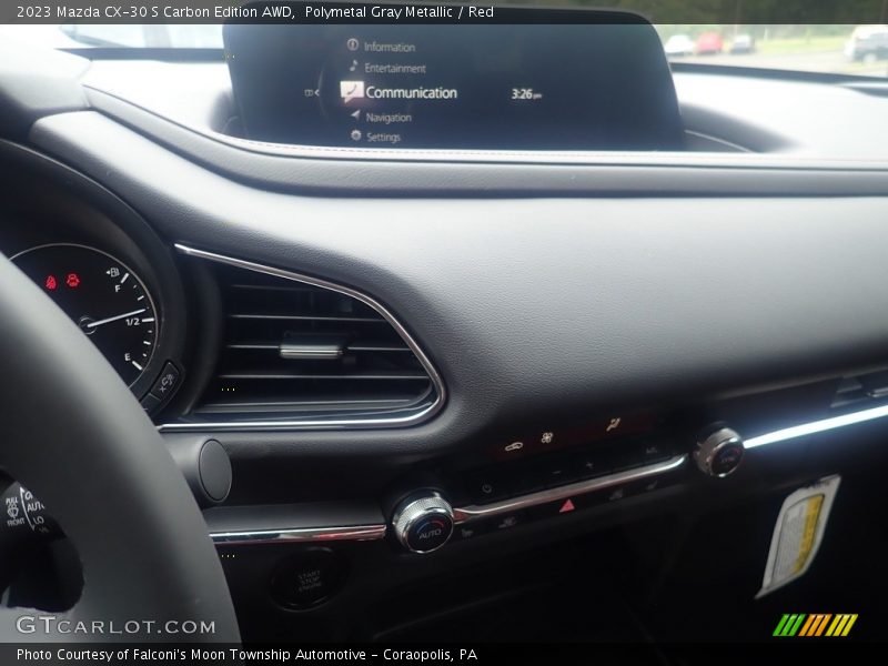 Polymetal Gray Metallic / Red 2023 Mazda CX-30 S Carbon Edition AWD
