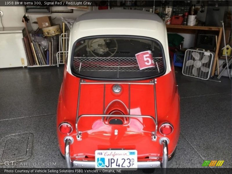 Signal Red / Red/Light Gray 1958 BMW Isetta 300