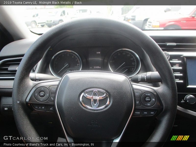 Midnight Black Metallic / Black 2019 Toyota Camry LE