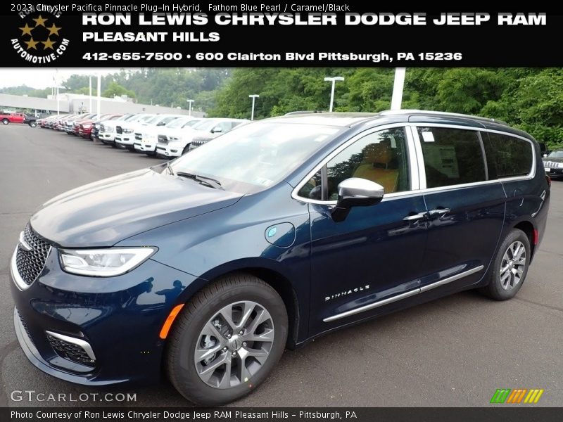 Fathom Blue Pearl / Caramel/Black 2023 Chrysler Pacifica Pinnacle Plug-In Hybrid