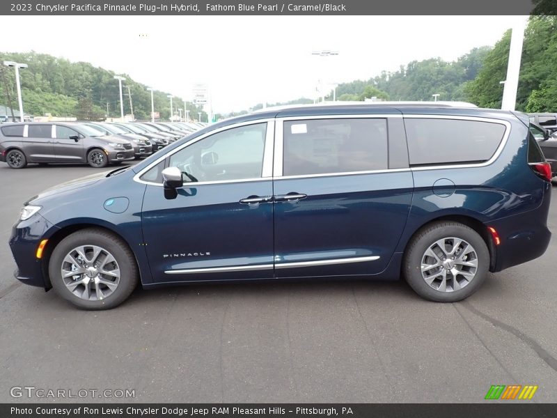 Fathom Blue Pearl / Caramel/Black 2023 Chrysler Pacifica Pinnacle Plug-In Hybrid