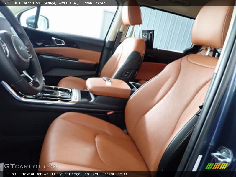 Front Seat of 2023 Carnival SX Prestige