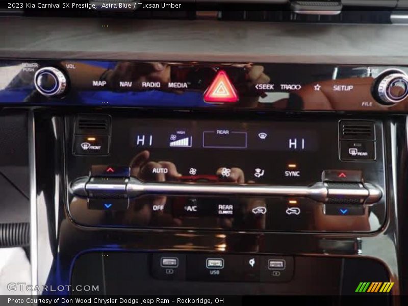 Astra Blue / Tucsan Umber 2023 Kia Carnival SX Prestige